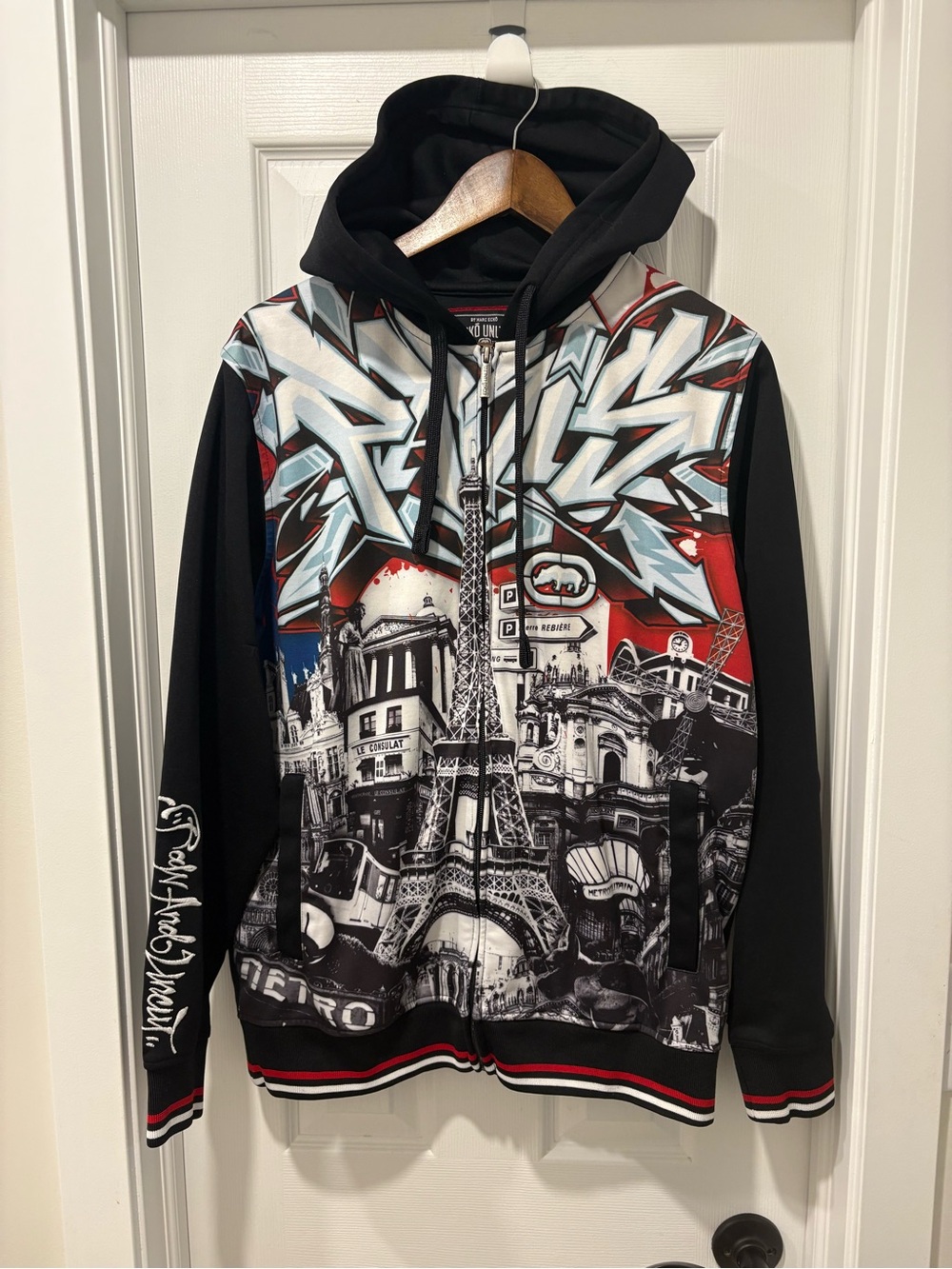 Ecko Paris Graffiti Hoodie full zip medium